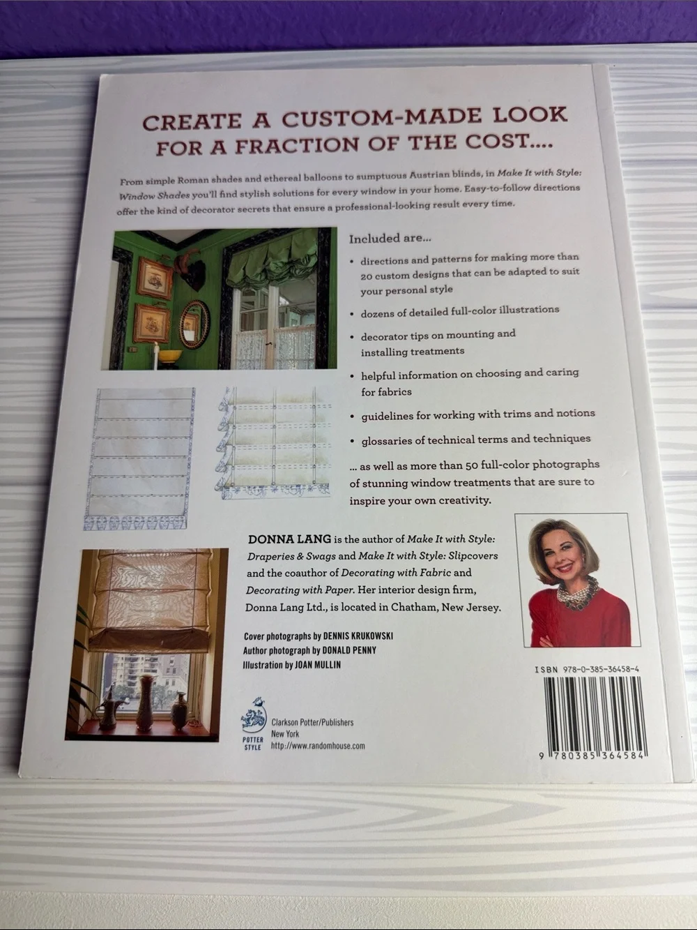 Make It with Style Window Shades Donna Lang Sewing Pattern Custom Curtains 2014